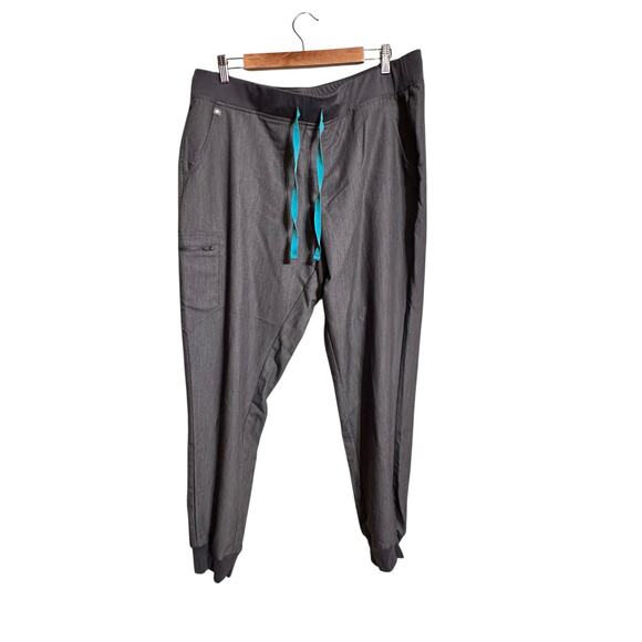 Figs Zamora Jogger Scrub Pants in Graphite Gray Women's Size XXL Tall - Picture 1 of 6